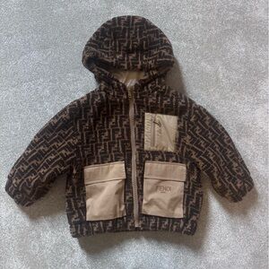 Fendi Pale Pink Kids Sweatshirt with Label